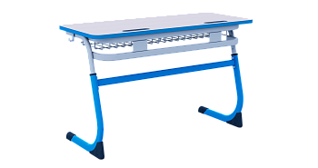 Парта SMARTY двухместная регулируемая по высоте (антивандальная кромка) 5-7 г.р.